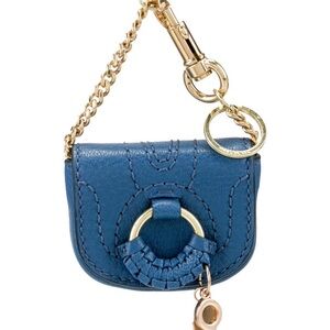 See By Chloe Blue and Gold Key & Card Holder